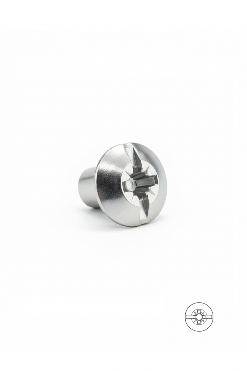 Porca M6 | Fenda Mista